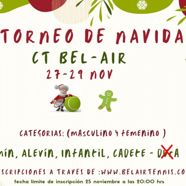 XIV TORNEO DE NAVIDAD CT BEL-AIR