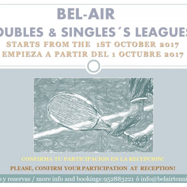 DOUBLES & SINGLES´S LEAGUES