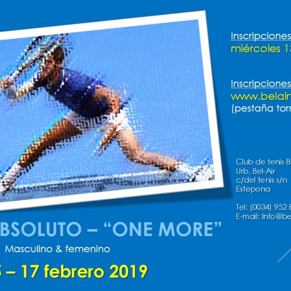 TORNEO ABSOLUTO ' ONE MORE'